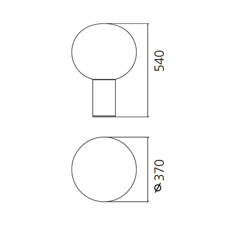 Laguna 37 Bordslampa Transparent Smoked/Satin Bronze