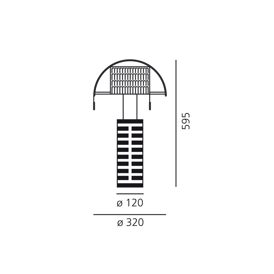 Shogun Bordslampa Black/White