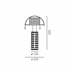 Shogun Bordslampa Black/White Shogun Bordslampa Black/White