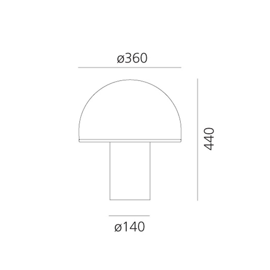 Onfale Bordslampa Grande