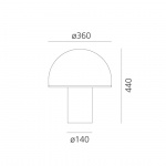 Onfale Bordslampa Grande Onfale Bordslampa Grande