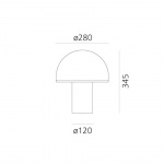 Onfale Bordslampa Medio Onfale Bordslampa Medio