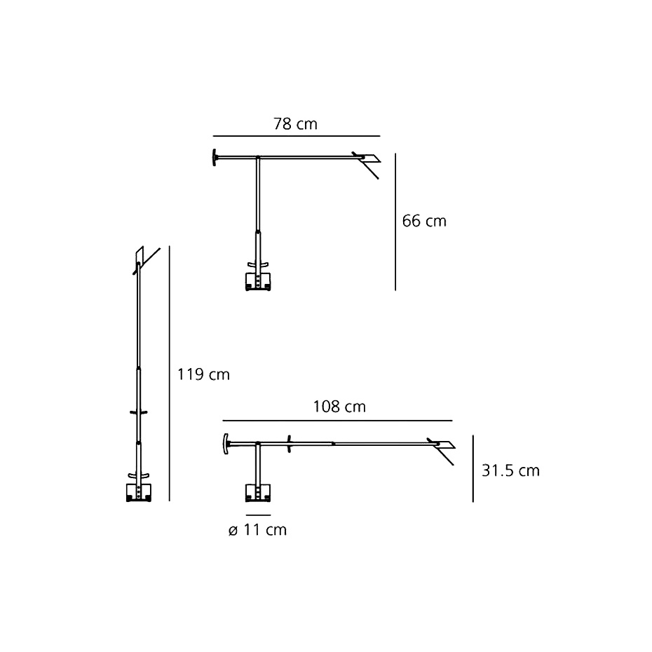 Tizio Bordslampa White