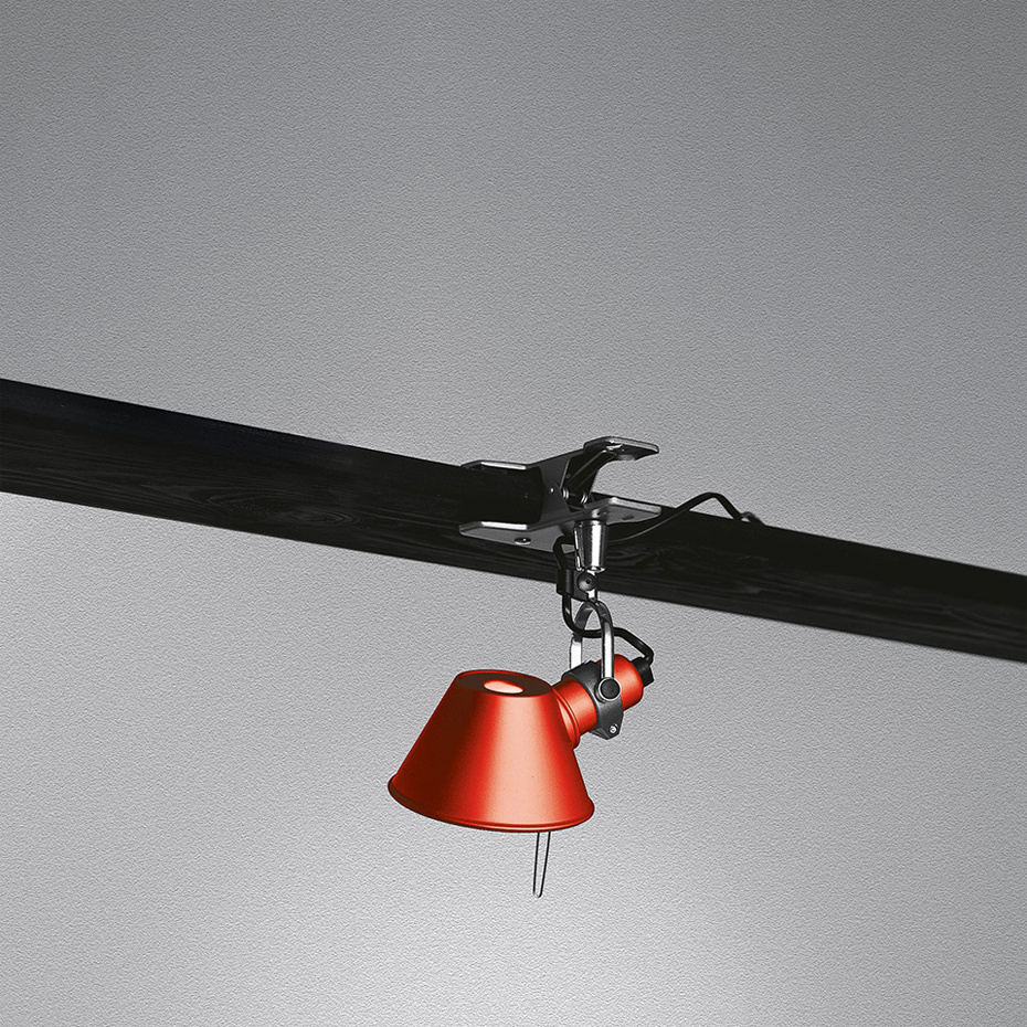 Tolomeo Micro Pinza Klämlampa Anodized Red