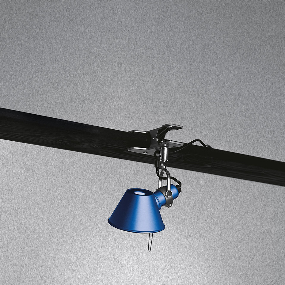 Tolomeo Micro Pinza Klämlampa Anodized Blue