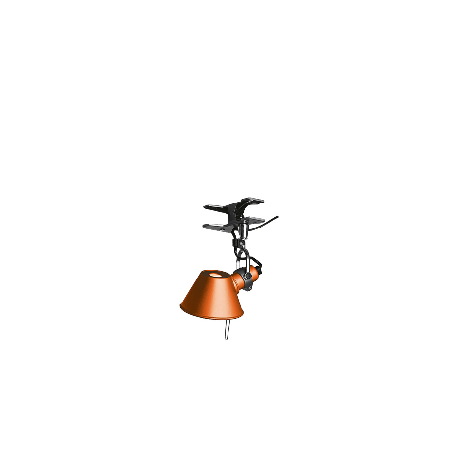 Tolomeo Micro Pinza Klämlampa Anodized Orange