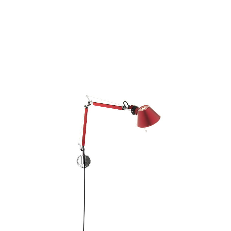 Tolomeo Micro Vägglampa Anodized Red