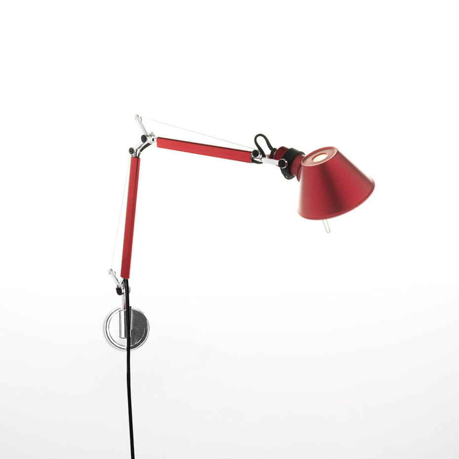 Tolomeo Micro Vägglampa Anodized Red