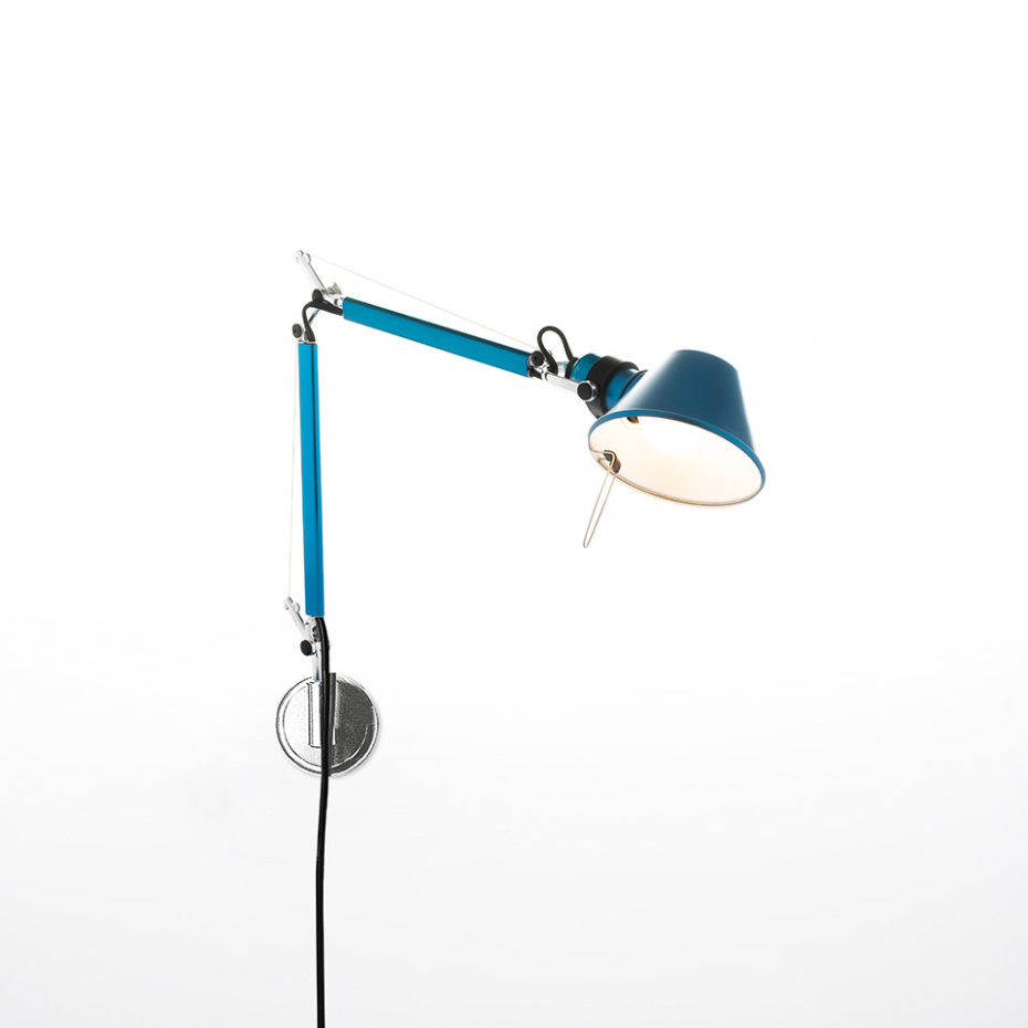 Tolomeo Micro Vägglampa Anodized Blue