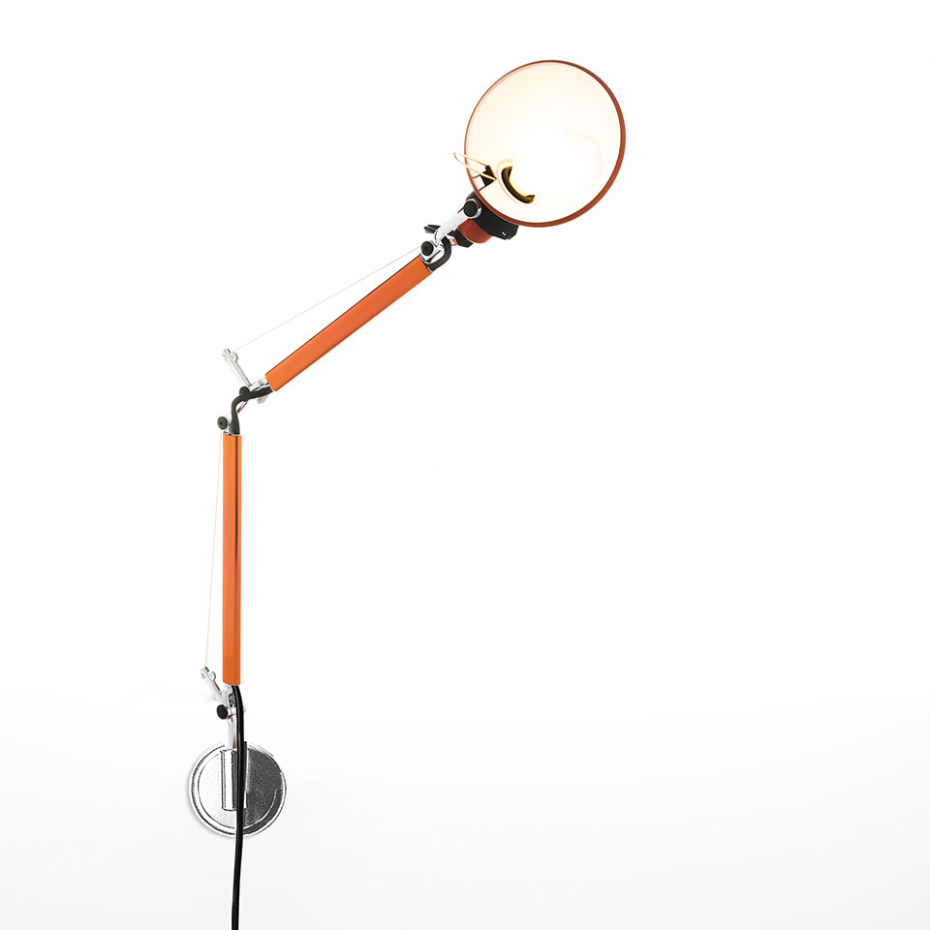 Tolomeo Micro Vägglampa Anodized Orange