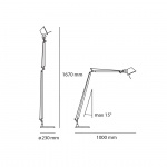 Tolomeo Reading Golvlampa Black Tolomeo Reading Golvlampa Black