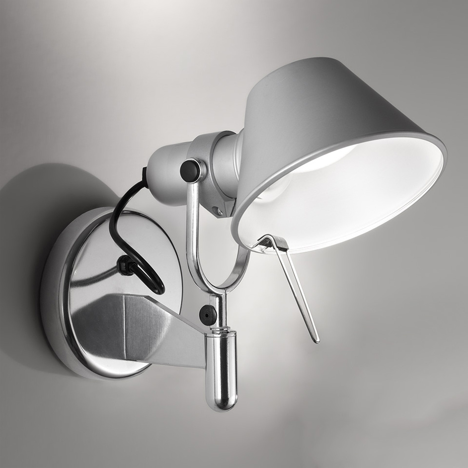 Tolomeo Faretto Vägglampa Aluminium Without Switch