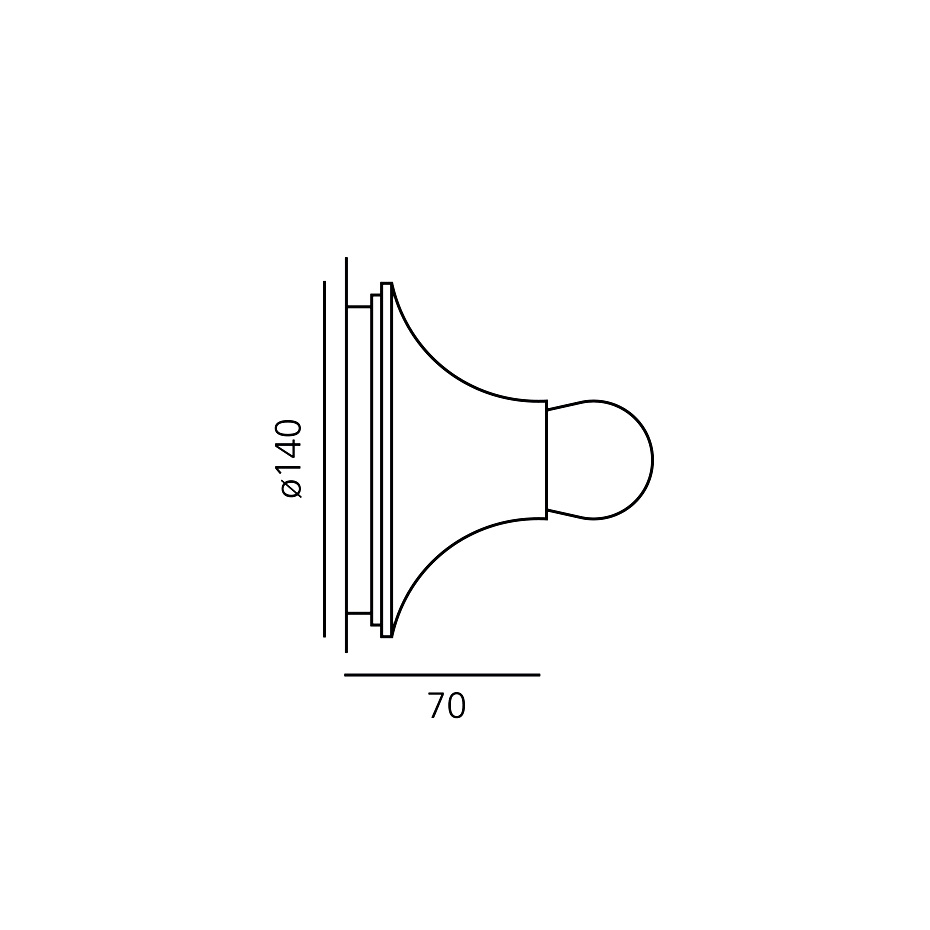 Teti Taklampa/Vägglampa Anthracite Grey