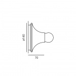 Teti Taklampa/Vägglampa Orange Teti Taklampa/Vägglampa Orange