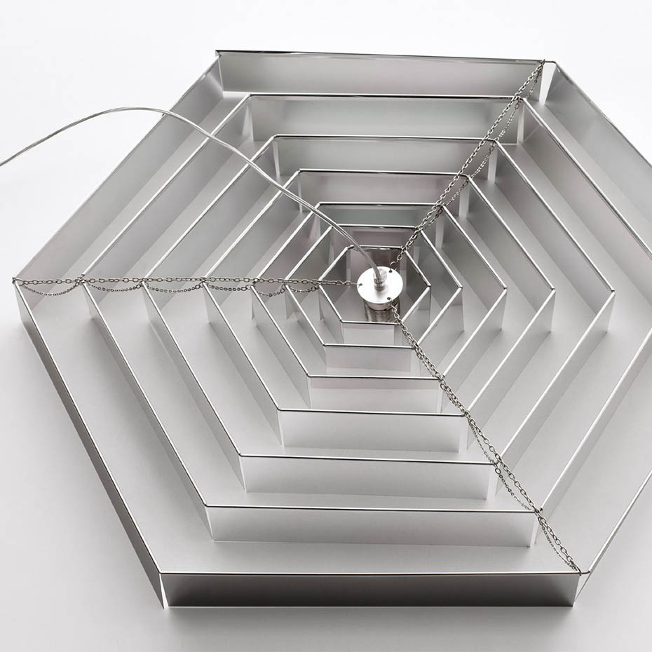 Lampada Esagonale 52 Pendel White