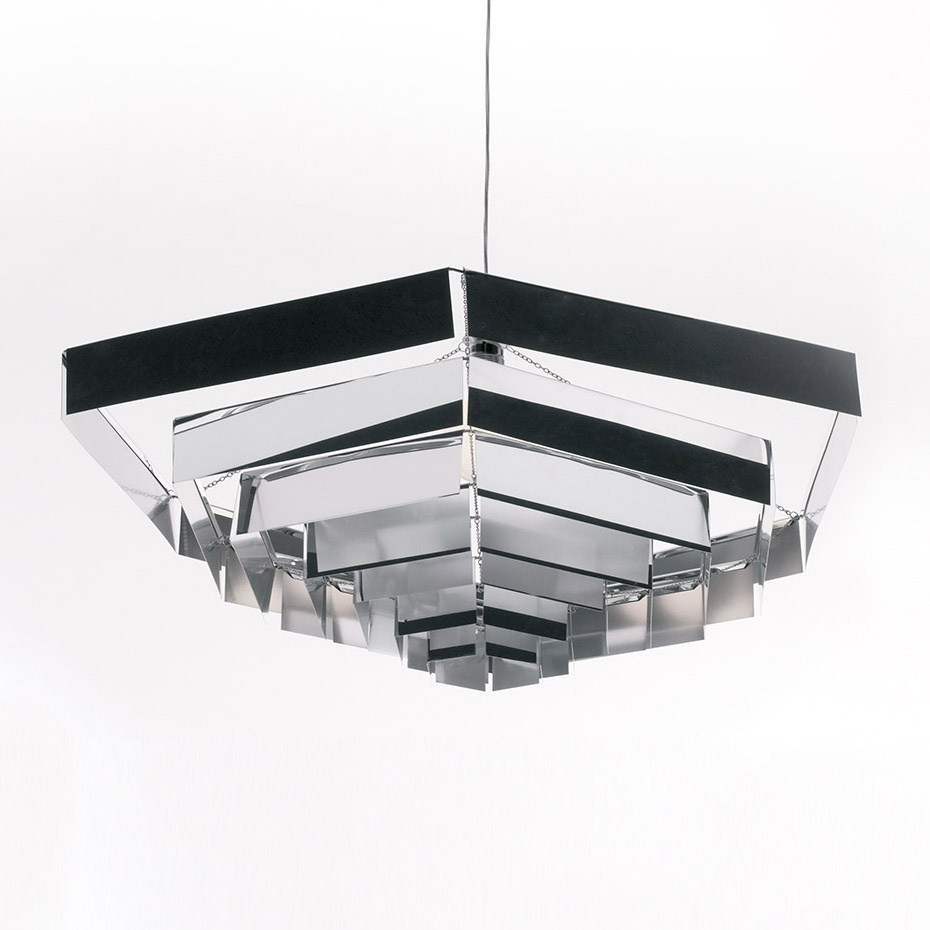 Lampada Esagonale 82 Pendel Aluminum