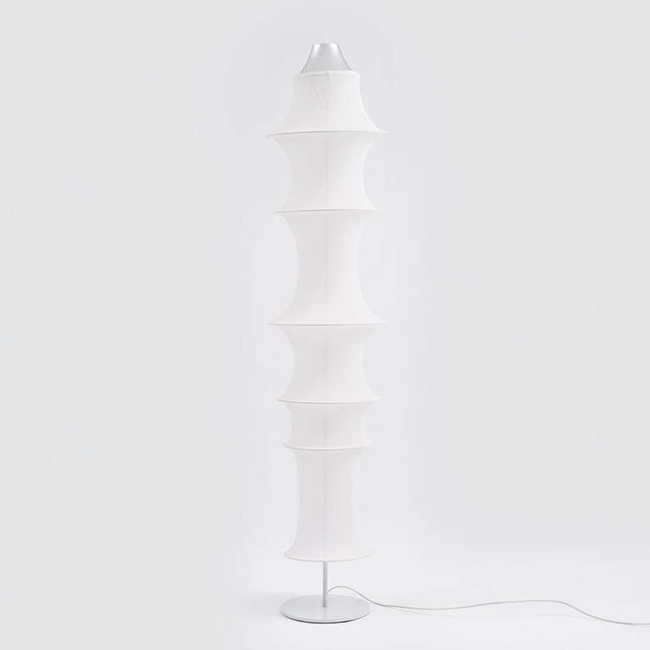 Falkland Golvlampa White/Aluminum Grey