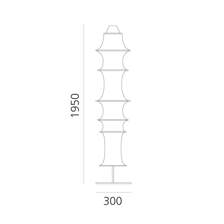 Falkland Golvlampa White/Aluminum Grey