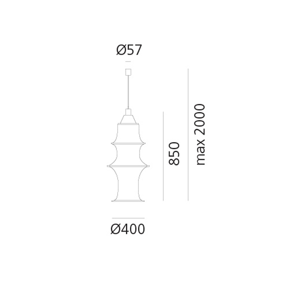Falkland 85 Pendel White