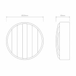 Montreal Round 220 Coastal Vägglampa Brushed Stainless Steel Montreal Round 220 Coastal Vägglampa Brushed Stainless Steel