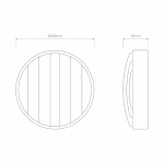 Montreal Round 300 Coastal Vägglampa Brushed Stainless Steel Montreal Round 300 Coastal Vägglampa Brushed Stainless Steel