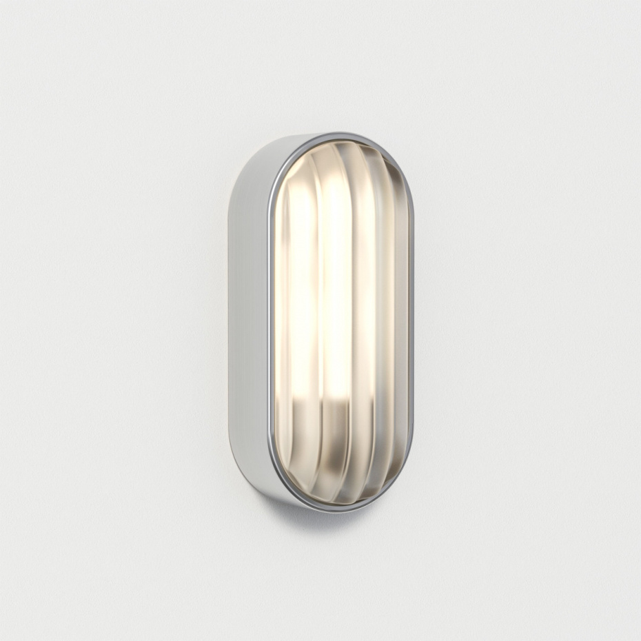 Montreal Oval Coastal Vägglampa Brushed Stainless Steel