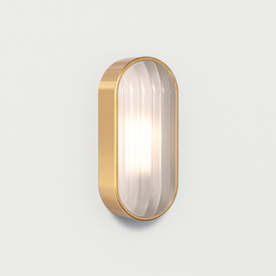 Montreal Oval Coastal Vägglampa PVD Brushed Brass