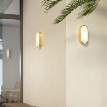 Montreal Oval Coastal Vägglampa PVD Brushed Brass Montreal Oval Coastal Vägglampa PVD Brushed Brass