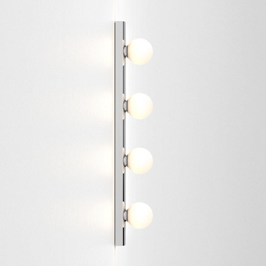 Cabaret 4 II Vägglampa Polished Chrome IP44