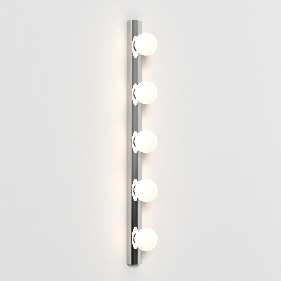 Cabaret 5 II Vägglampa Polished Chrome IP44