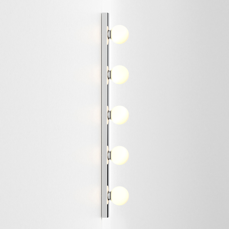 Cabaret 5 II Vägglampa Polished Chrome IP44