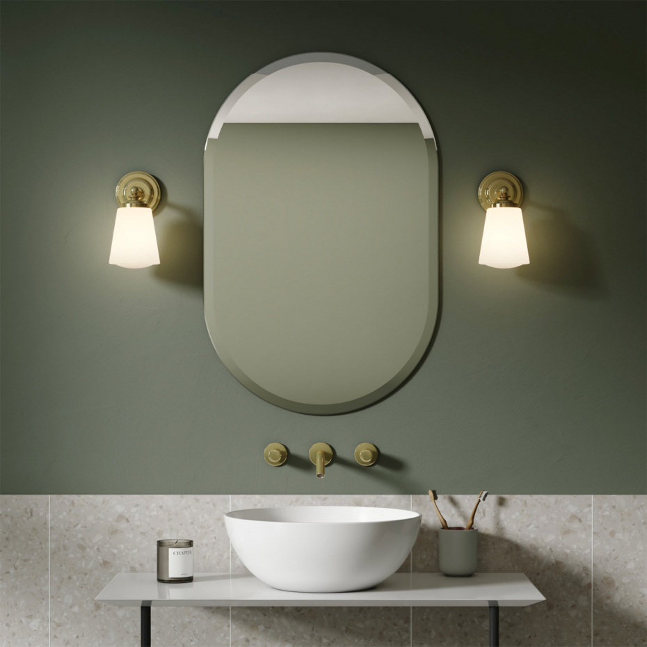 Anton Vägglampa Polished Brass IP44