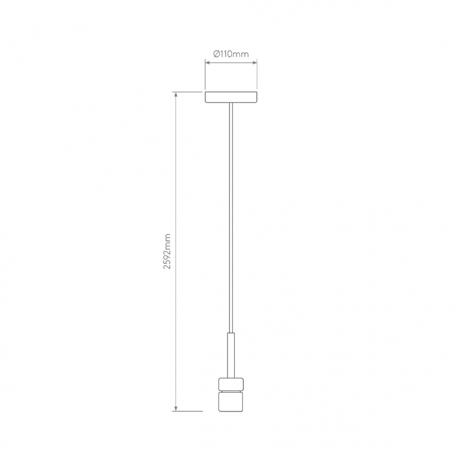Astro Pendel Kit 4 Matt Black