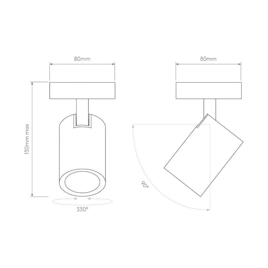 Ascoli Surface Tak/Vägg Bronze