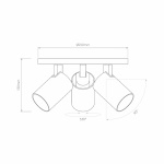 Ascoli Triple Round Spotlight Bronze Ascoli Triple Round Spotlight Bronze