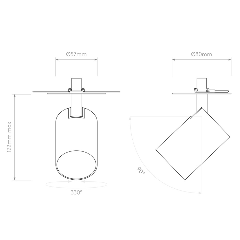 Ascoli Recessed Spotlight Matt White