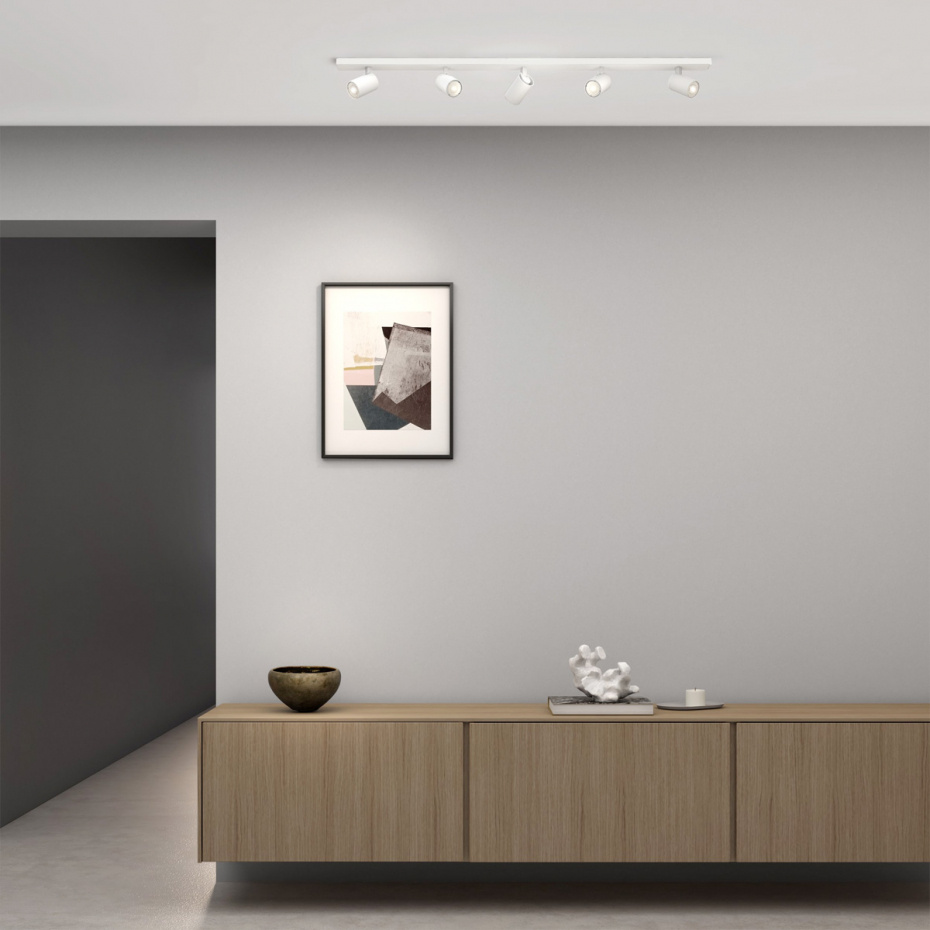 Ascoli Five Bar Spotlight Textured White