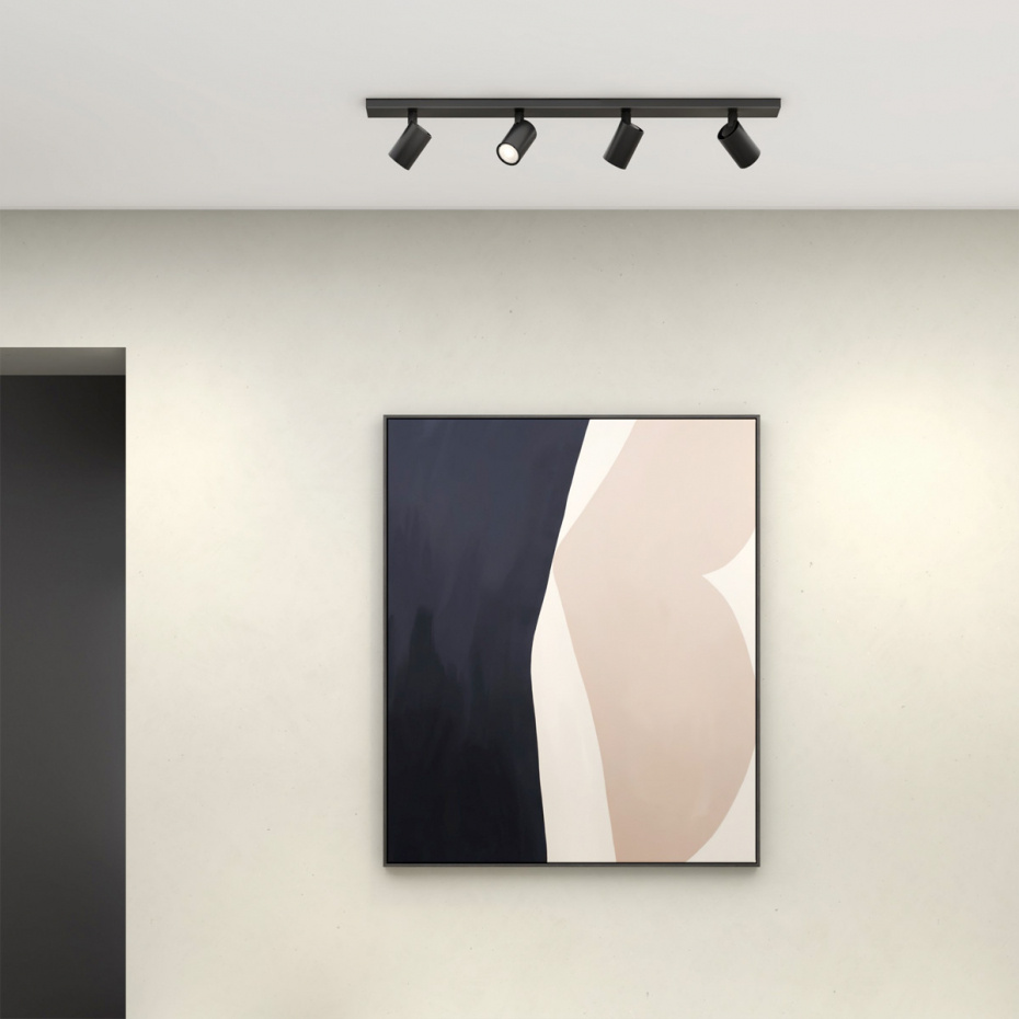 Ascoli Four Bar Spotlight Matt Black