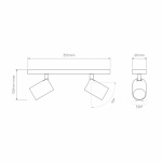 Ascoli Twin Spotlight Matt Black Ascoli Twin Spotlight Matt Black