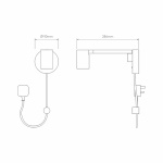 Ascoli Swing Plug In Vägglampa Matt White Ascoli Swing Plug In Vägglampa Matt White