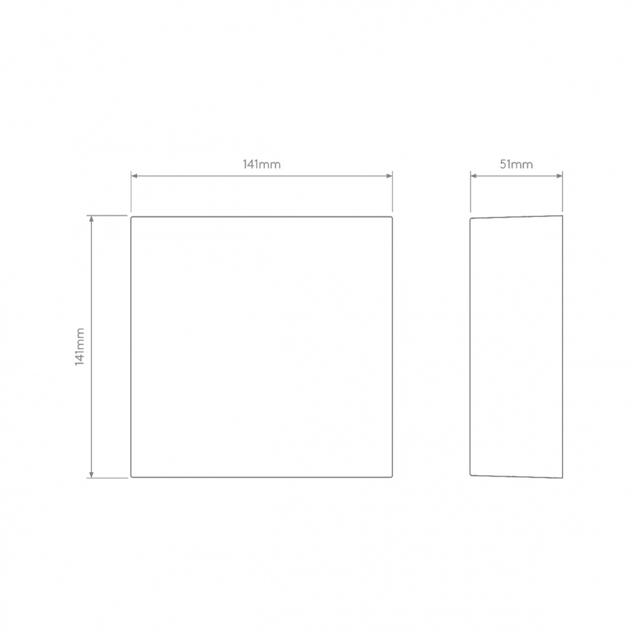 Elis Twin LED Vägglampa Textured Black