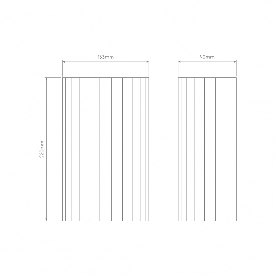 Kymi 220 Vägglampa Plaster