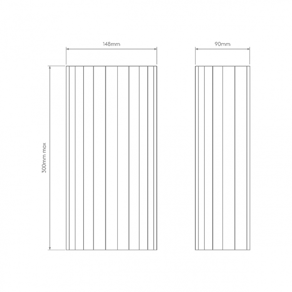 Kymi 300 Vägglampa Plaster