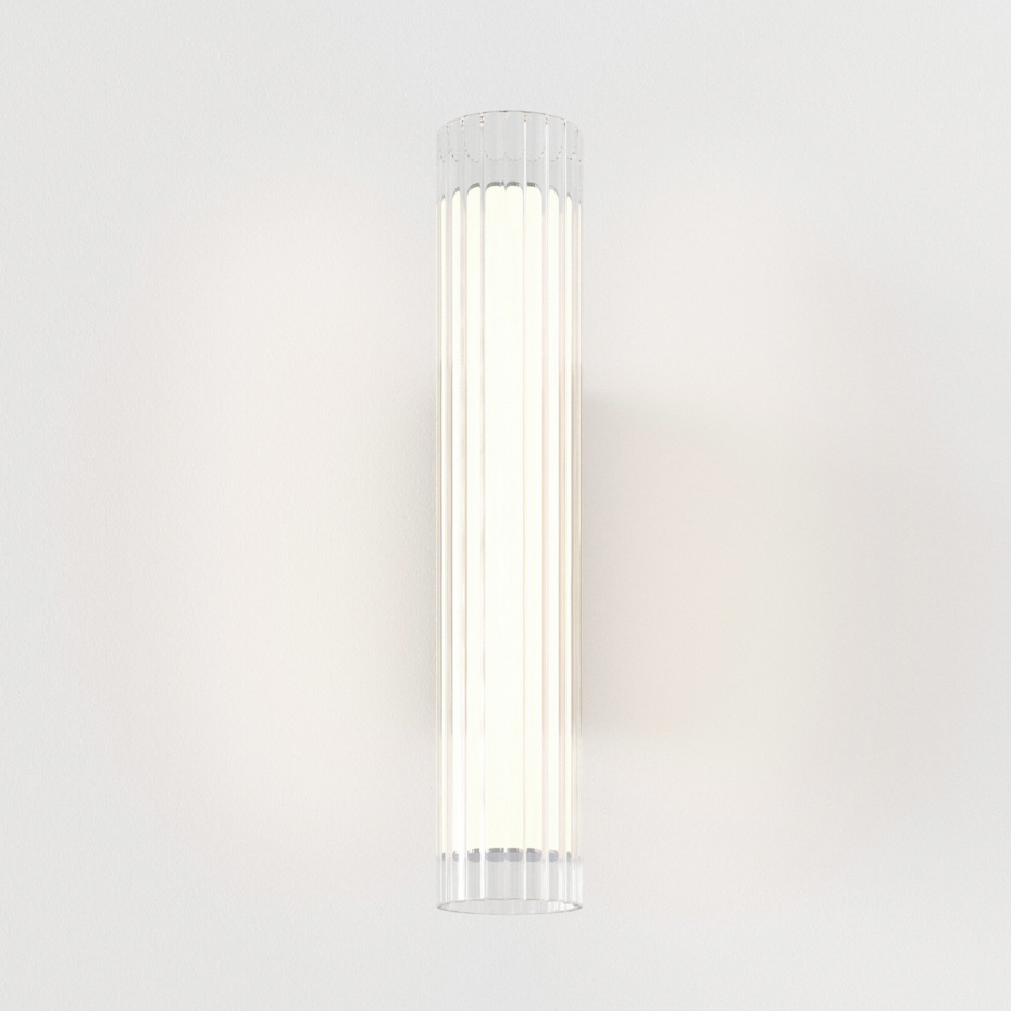 io 420 LED Vägglampa Polished Chrome IP44