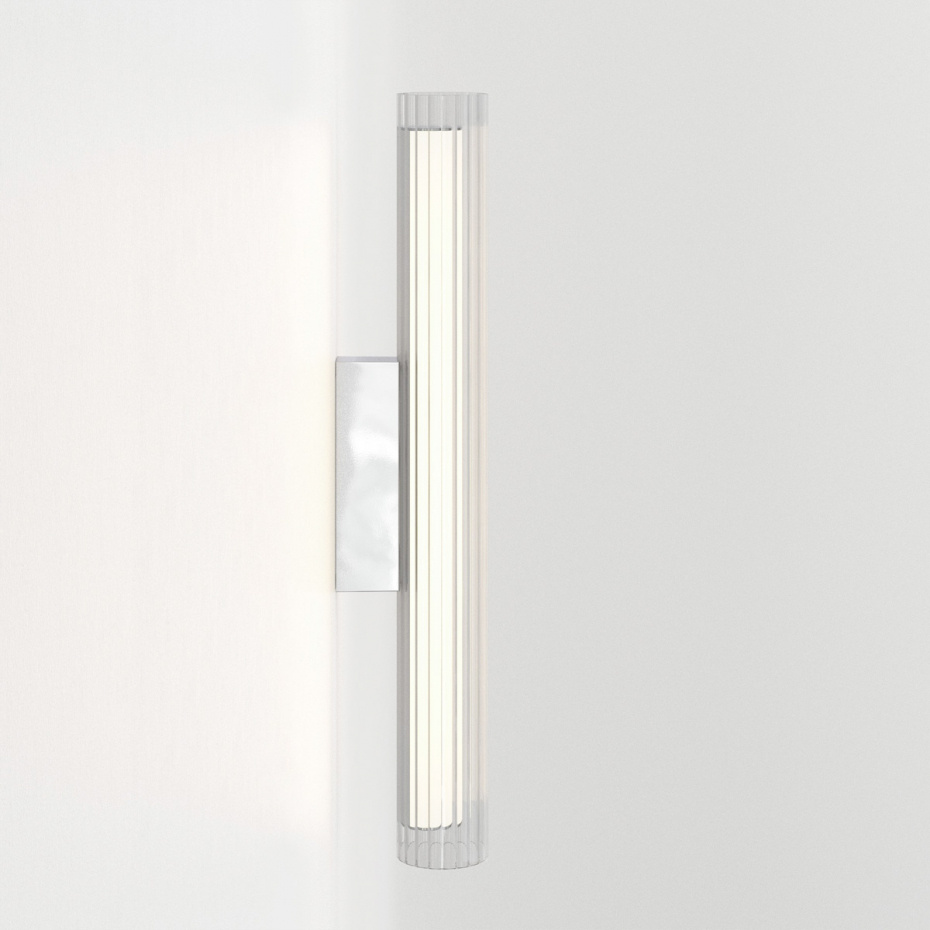 io 665 LED Vägglampa Polished Chrome IP44