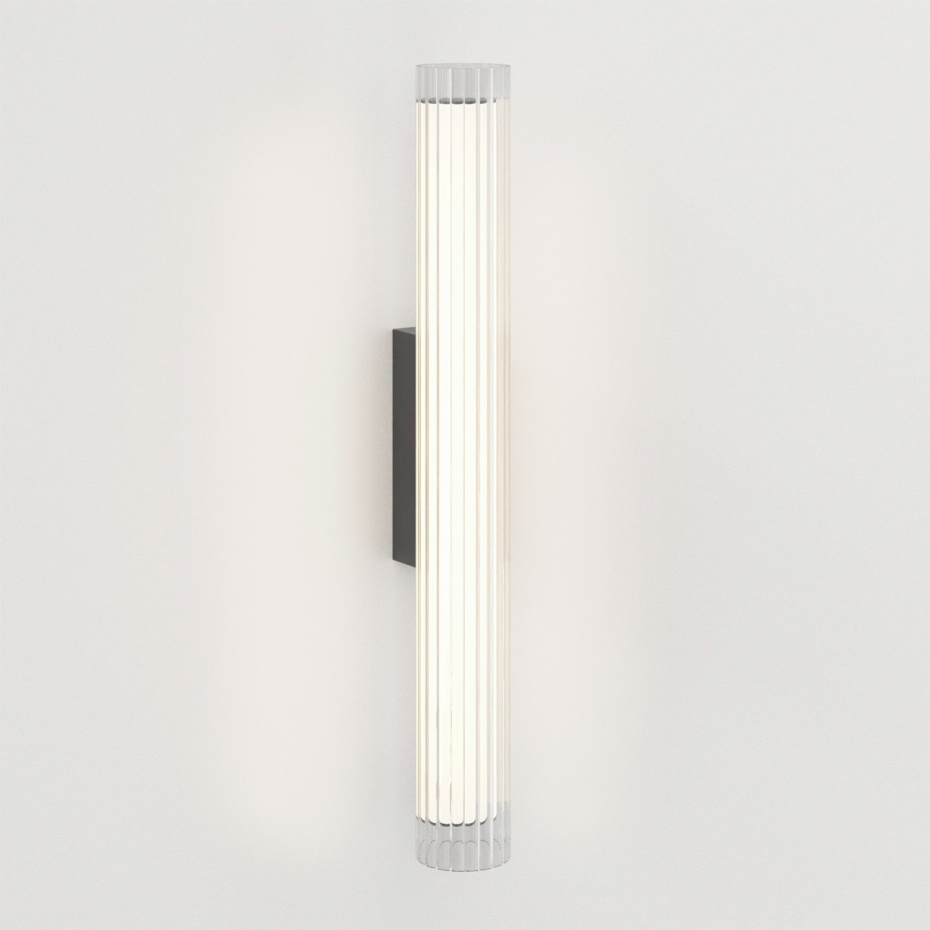 io 665 LED Vägglampa Matt Black IP44