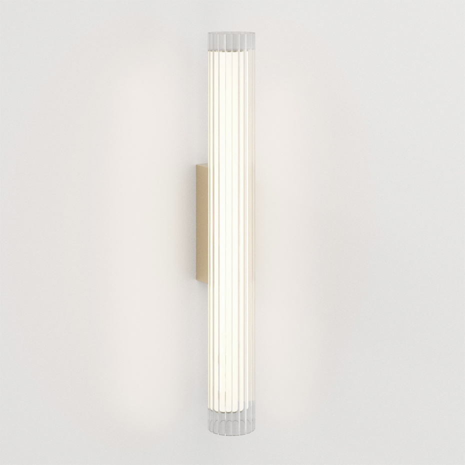 io 665 LED Vägglampa Matt Gold IP44