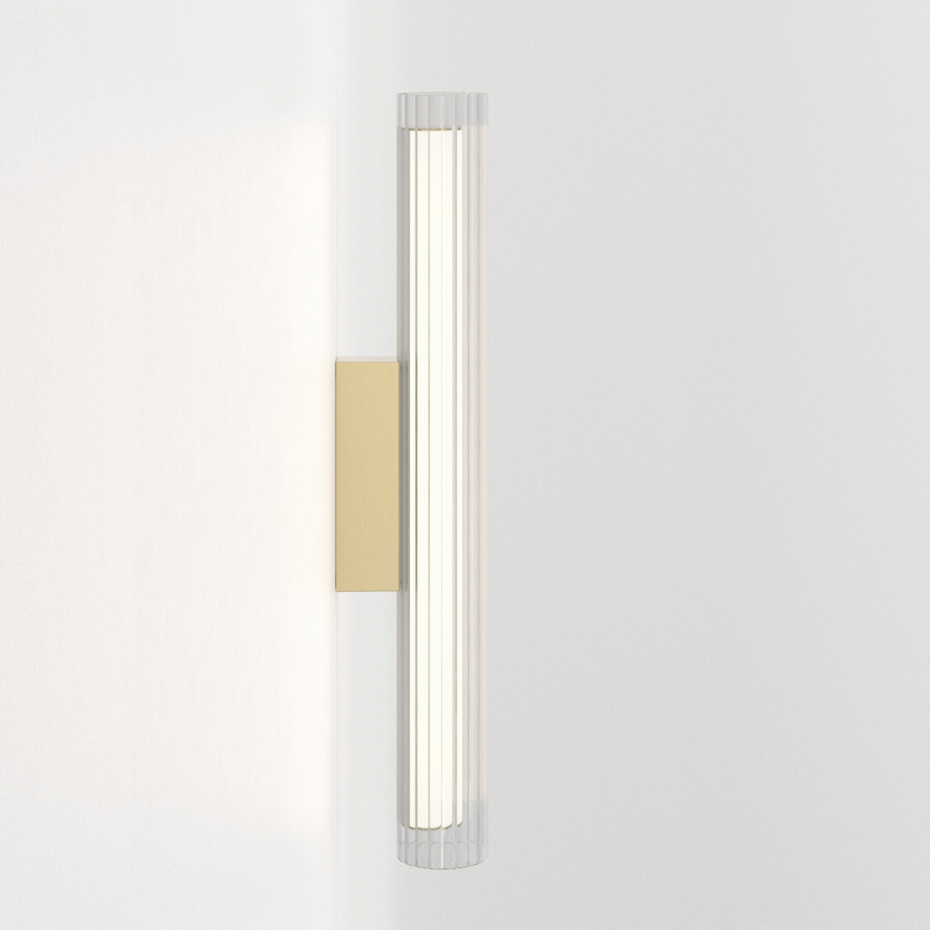 io 665 LED Vägglampa Matt Gold IP44
