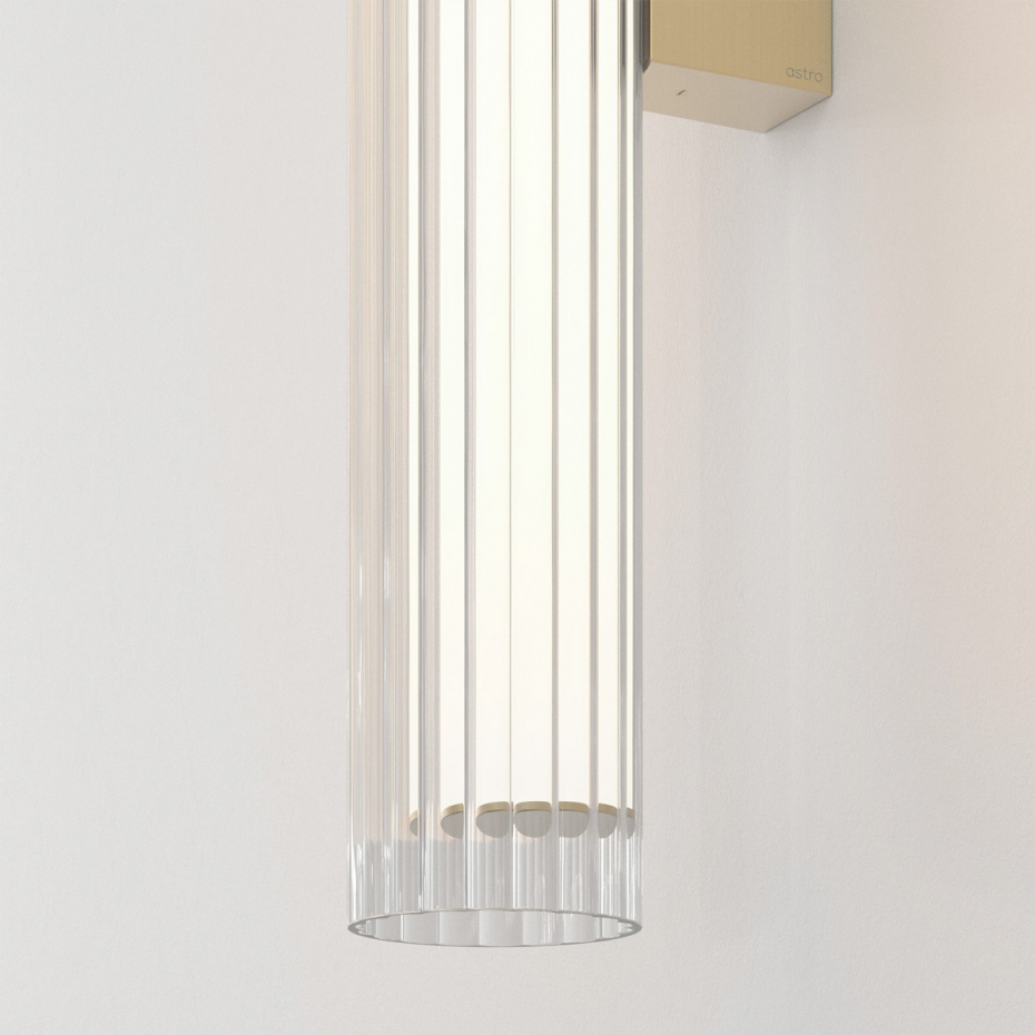 io 665 LED Vägglampa Matt Gold IP44
