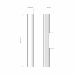 io 665 LED Vägglampa Matt Gold IP44 io 665 LED Vägglampa Matt Gold IP44